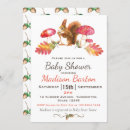 Search for squirrel baby shower invitations Watercolor