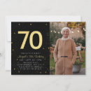 Search for photo 70th birthday invitations Minimalist