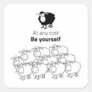 Search for white sheep stickers Motivational