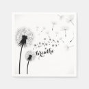 Search for inspirational quote napkins Black and white