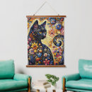 Search for whimsical cat art Floral
