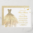 Search for butterfly sweet 16 invitations Gold