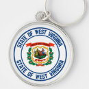 Search for west rounded key rings Flag