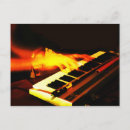 Search for musical graphic postcards Keyboard