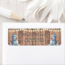 Search for blue snowflake return address labels Baby it's cold outside