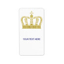 Search for prince crown return address labels Princess