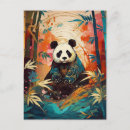 Search for bamboo plants postcards Panda bear