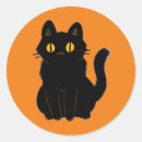 Search for black cat with yellow eyes stickers Halloween