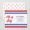 Search for fourth 4x5 invitations Red white and blue