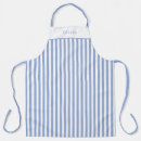 Search for blue striped aprons Blue and white