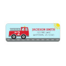 Search for fire truck return address labels Firefighter