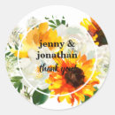 Search for sunflower on burlap stickers Yellow