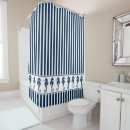 Search for navy blue striped shower curtains Stripes