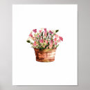 Search for flower pot posters Watercolor