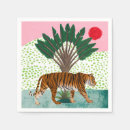 Search for tiger napkins Tropical