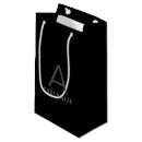 Search for best man gift bags Black and white