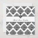 Search for damask decorations invitations Black