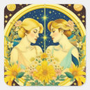 Search for vintage stars stickers Zodiac