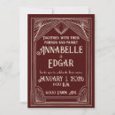 Search for burgundy and ivory wedding invitations Vintage