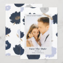Search for blue floral save the dates Rustic