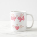 Search for flying hearts mugs Pink