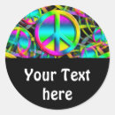 Search for flower power 60s 70s stickers Peace