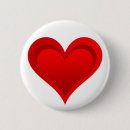 Search for loving heart badges Red