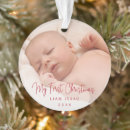 Search for gender neutral christmas tree decorations Babys first christmas