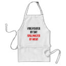 Search for fireman firefighter aprons Bbq