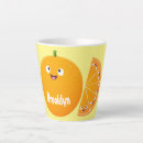 Search for fruit cartoon mugs Orange