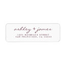 Search for casual return address labels Calligraphy