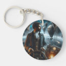 Search for sci fi round key rings Vintage