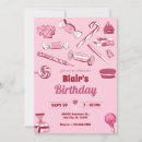 Search for candy cane birthday invitations Pink
