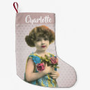Search for girl christmas stockings Vintage