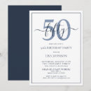 Search for blue 50th birthday invitations Trendy