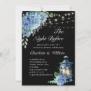 Search for hydrangea rehearsal dinner invitations Eucalyptus