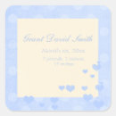 Search for new baby boy announcement stickers Blue