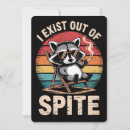 Search for funny raccoon invitations Cool