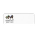 Search for thoroughbred horse return address labels Equine