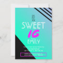 Search for geometric sweet 16 invitations Purple
