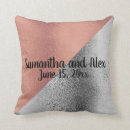 Search for pink silver metallic cushions Rose gold