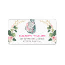 Search for botanical garden return address labels Girl baby shower