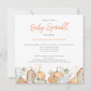 Search for pumpkin baby sprinkle invitations Watercolor