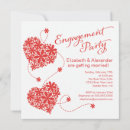Search for red daisy invitations Heart