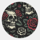 Search for dark skull stickers Rose
