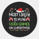 Search for video game parody stickers Festive