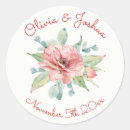 Search for floral design wedding stickers Red