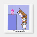 Search for teamwork magnets Cartoon