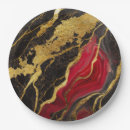 Search for black gold marble plates Stylish