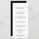 Search for cute wedding menus Modern
